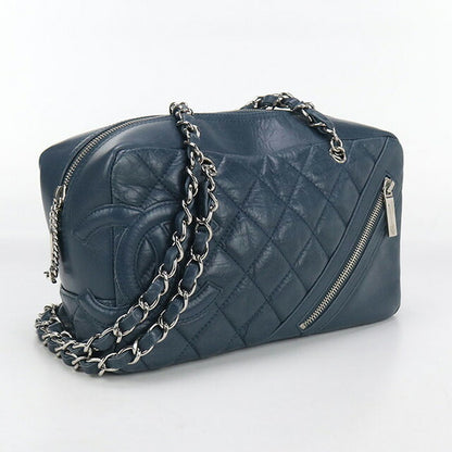 中古 シャネル ショルダーバッグ レディース ブランド CHANEL チェーン レザー ブルー バッグ USDCH96234011