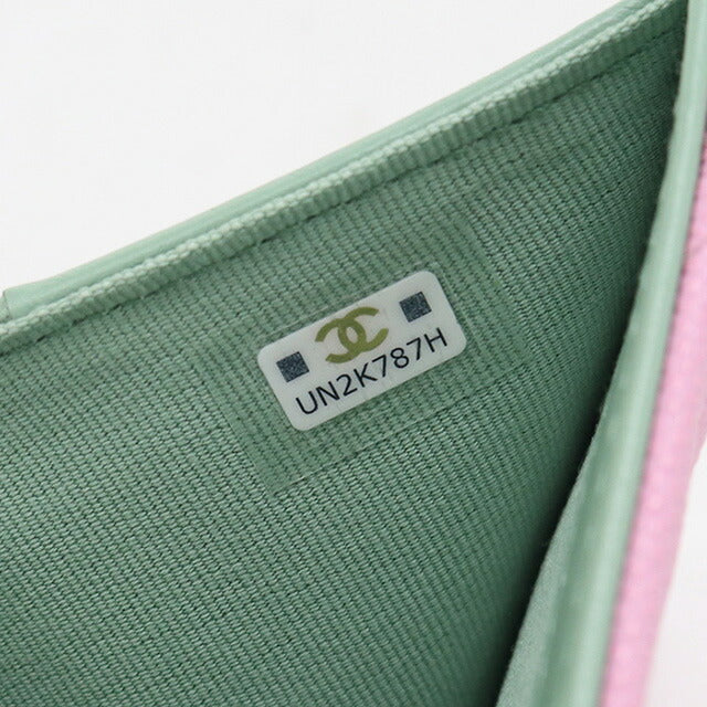 中古 シャネル 二折財布 レディース ブランド CHANEL ココマーク スモール ウォレット AP3185 ピンク 財布 USDCH96761011