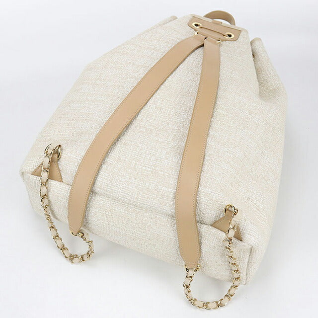 中古 シャネル リュック レディース ブランド CHANEL ドーヴィル バックパック A93787 ベージュ バッグ USDCH97337011