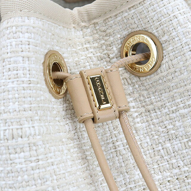中古 シャネル リュック レディース ブランド CHANEL ドーヴィル バックパック A93787 ベージュ バッグ USDCH97337011