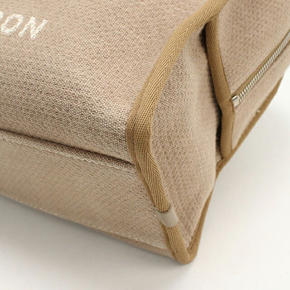 Used CHANEL handbag ladies brand CHANEL Deauville bowling bag 2WAY beige bag USDCH97704011