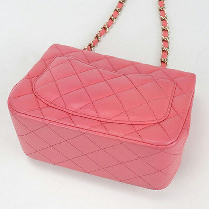 中古 シャネル 斜め掛け ショルダーバッグ レディース ブランド CHANEL ミニ クラシック チェーン A35200 ピンク バッグ USDCH97988011