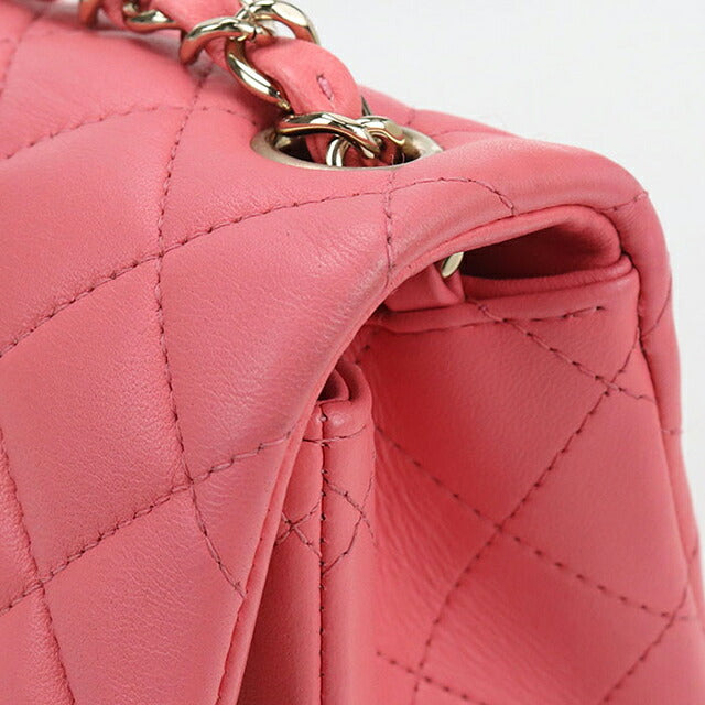 中古 シャネル 斜め掛け ショルダーバッグ レディース ブランド CHANEL ミニ クラシック チェーン A35200 ピンク バッグ USDCH97988011