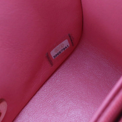 中古 シャネル 斜め掛け ショルダーバッグ レディース ブランド CHANEL ミニ クラシック チェーン A35200 ピンク バッグ USDCH97988011