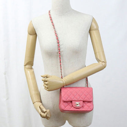 中古 シャネル 斜め掛け ショルダーバッグ レディース ブランド CHANEL ミニ クラシック チェーン A35200 ピンク バッグ USDCH97988011