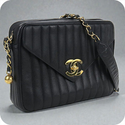 中古 シャネル ショルダーバッグ レディース ブランド CHANEL マドモアゼル チェーン ブラック バッグ USDCH97992011