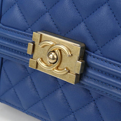 中古 シャネル ショルダーバッグ レディース ブランド CHANEL ボーイシャネル チェーン 2WAY ブルー バッグ USDCH98025011