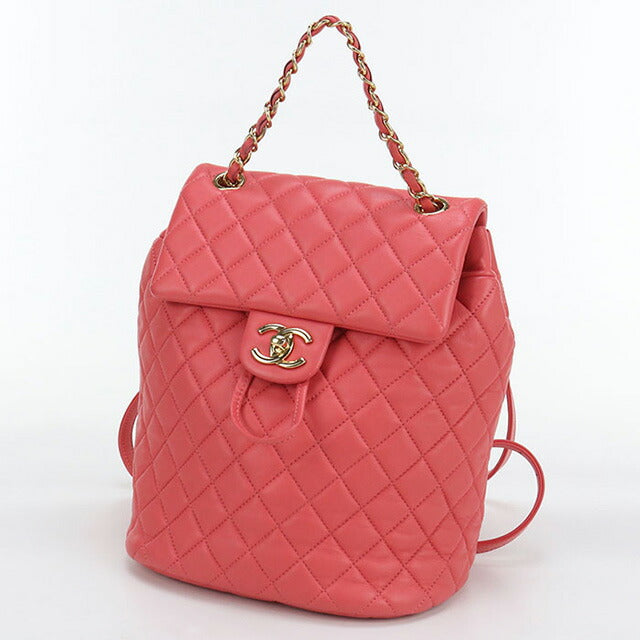 中古 シャネル リュック レディース ブランド CHANEL マトラッセ バックパック CH98057 レッド バッグ USDCH98057011