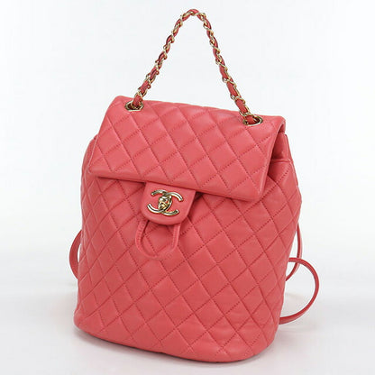 中古 シャネル リュック レディース ブランド CHANEL マトラッセ バックパック CH98057 レッド バッグ USDCH98057011