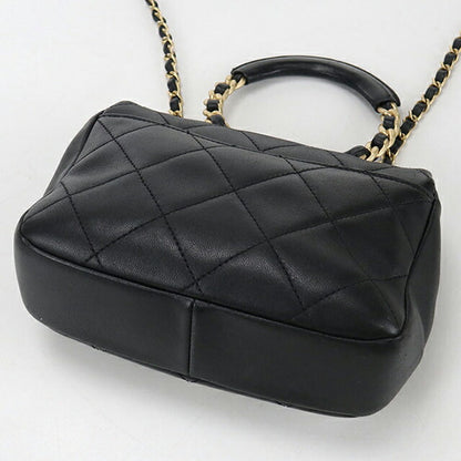 二手 CHANEL 手提包 女士品牌 CHANEL Matelasse 2WAY 黑色包 USDCH98266011