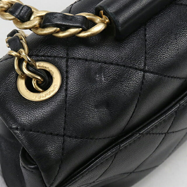 二手 CHANEL 手提包 女士品牌 CHANEL Matelasse 2WAY 黑色包 USDCH98266011