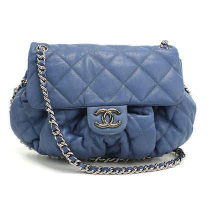 二手 CHANEL 单肩包 女士品牌 CHANEL 马特拉斯链条蓝色包 USDCH98397011