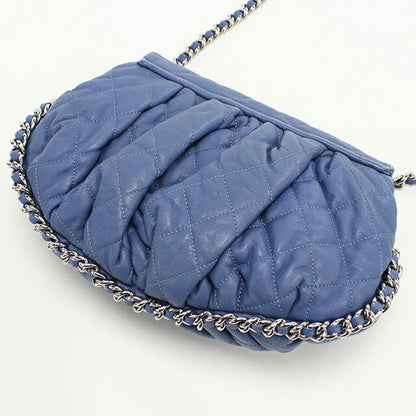 二手 CHANEL 单肩包 女士品牌 CHANEL 马特拉斯链条蓝色包 USDCH98397011