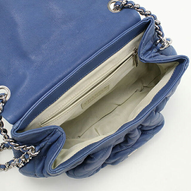二手 CHANEL 单肩包 女士品牌 CHANEL 马特拉斯链条蓝色包 USDCH98397011