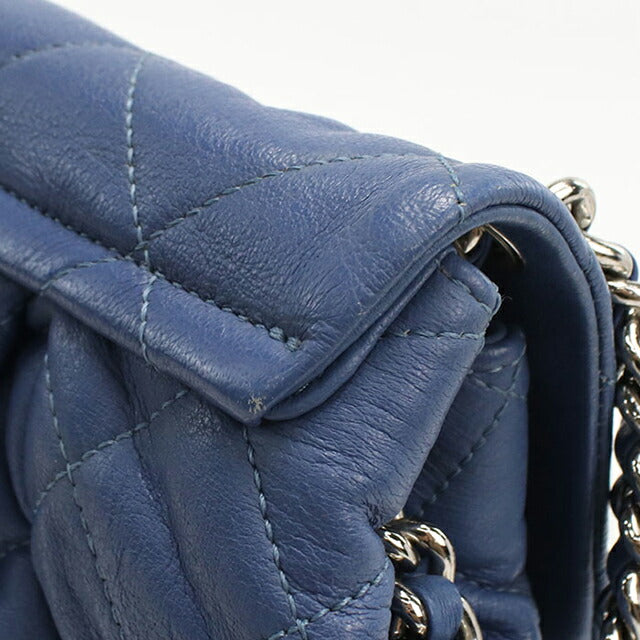 二手 CHANEL 单肩包 女士品牌 CHANEL 马特拉斯链条蓝色包 USDCH98397011