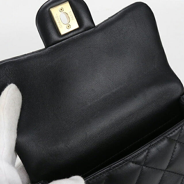 二手CHANEL手提包女士品牌CHANEL Matelasse顶部手柄2WAY黑色包USDCH98499011