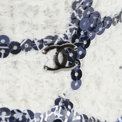 中古 シャネル ハット レディース ブランド CHANEL ココマーク バケットハット ホワイト 帽子 USDCH98531011