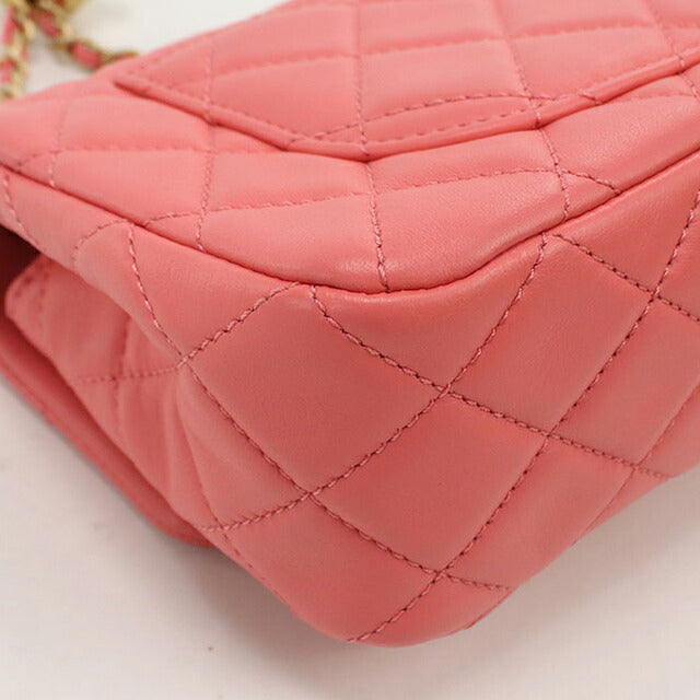 中古 シャネル ショルダーバッグ レディース ブランド CHANEL マトラッセ チェーン ピンク バッグ USDCH98870011