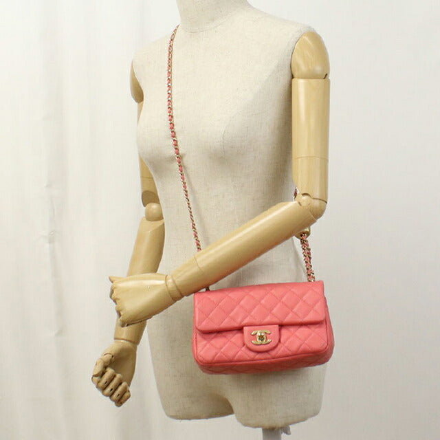 中古 シャネル ショルダーバッグ レディース ブランド CHANEL マトラッセ チェーン ピンク バッグ USDCH98870011