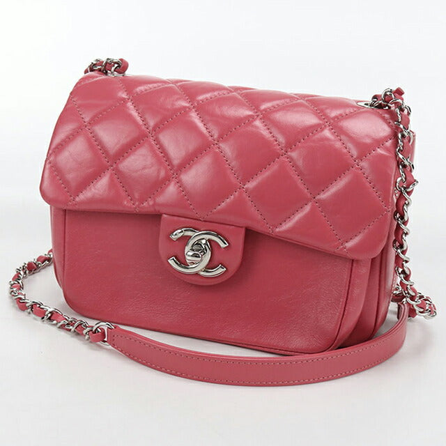二手 CHANEL 斜挎单肩包 女士品牌 CHANEL 马特拉斯链条粉色包 USDCH98922011