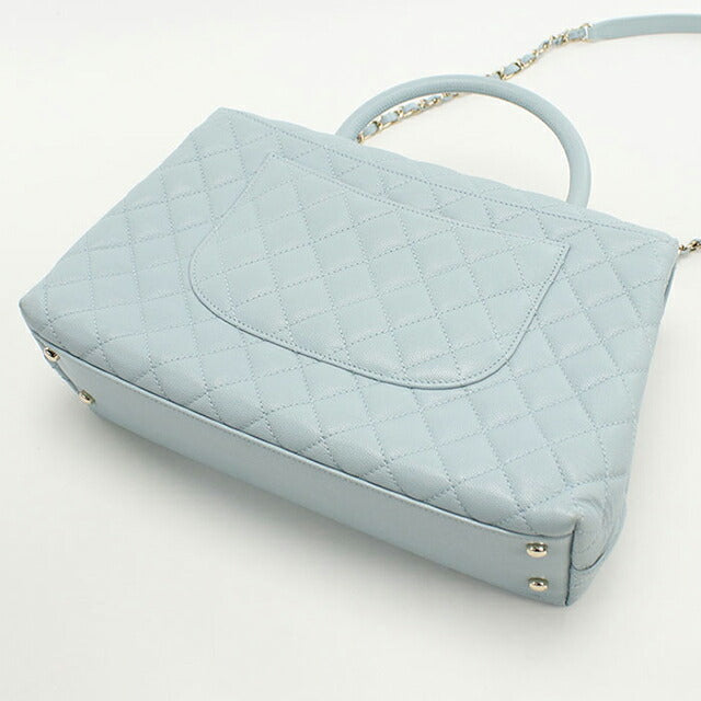 Used CHANEL Handbag Ladies Brand CHANEL Matelasse Coco Handle 29 A92991 Blue Bag USDCH98952011