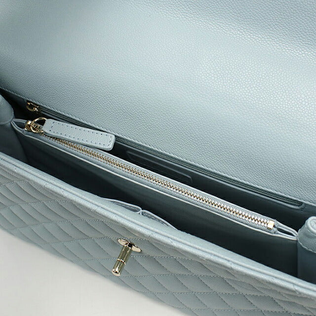 Used CHANEL Handbag Ladies Brand CHANEL Matelasse Coco Handle 29 A92991 Blue Bag USDCH98952011