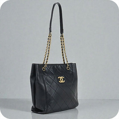 二手CHANEL手提包女士品牌CHANEL马特拉斯链条黑色包USDCH99244011