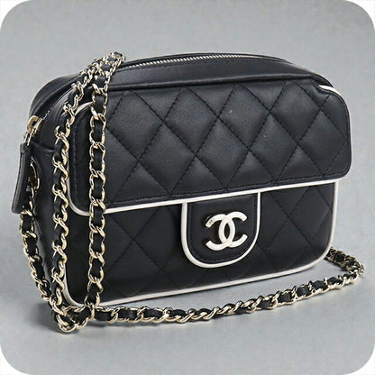 中古 シャネル 斜め掛け ショルダーバッグ レディース ブランド CHANEL マトラッセ チェーン ブラック バッグ USDCH99529011