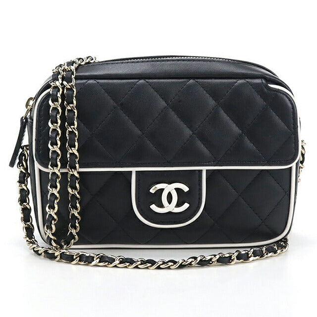 中古 シャネル 斜め掛け ショルダーバッグ レディース ブランド CHANEL マトラッセ チェーン ブラック バッグ USDCH99529011