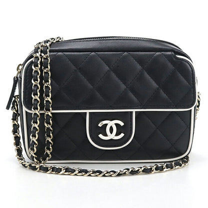 中古 シャネル 斜め掛け ショルダーバッグ レディース ブランド CHANEL マトラッセ チェーン ブラック バッグ USDCH99529011