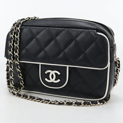 中古 シャネル 斜め掛け ショルダーバッグ レディース ブランド CHANEL マトラッセ チェーン ブラック バッグ USDCH99529011