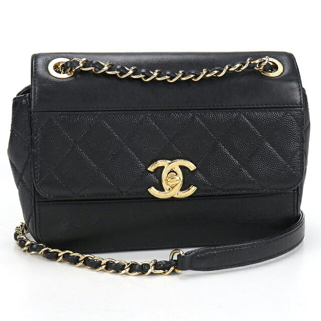二手 CHANEL 斜挎单肩包 女士品牌 CHANEL 链条 2WAY 黑色包 USDCH99538011