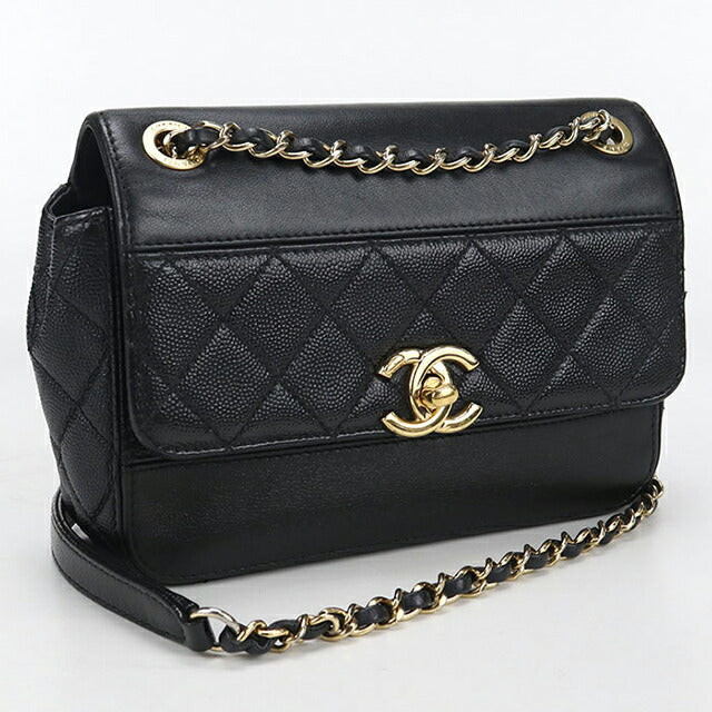 二手 CHANEL 斜挎单肩包 女士品牌 CHANEL 链条 2WAY 黑色包 USDCH99538011