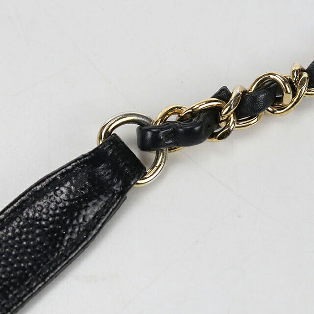 二手 CHANEL 斜挎单肩包 女士品牌 CHANEL 链条 2WAY 黑色包 USDCH99538011