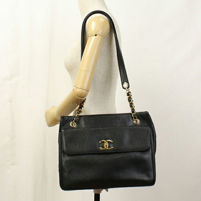 中古 シャネル トートバッグ レディース ブランド CHANEL ココマーク チェーン ブラック バッグ USDCH99541011