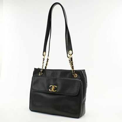 中古 シャネル トートバッグ レディース ブランド CHANEL ココマーク チェーン ブラック バッグ USDCH99541011