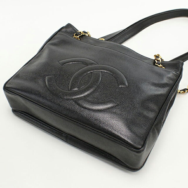 中古 シャネル トートバッグ レディース ブランド CHANEL ココマーク チェーン ブラック バッグ USDCH99541011