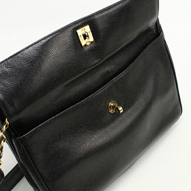 中古 シャネル トートバッグ レディース ブランド CHANEL ココマーク チェーン ブラック バッグ USDCH99541011