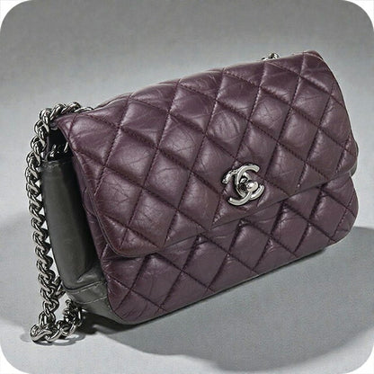 二手 CHANEL 单肩包 女士品牌 CHANEL 马特拉斯链条紫色包 USDCH99598011