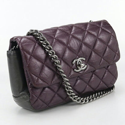 二手 CHANEL 单肩包 女士品牌 CHANEL 马特拉斯链条紫色包 USDCH99598011