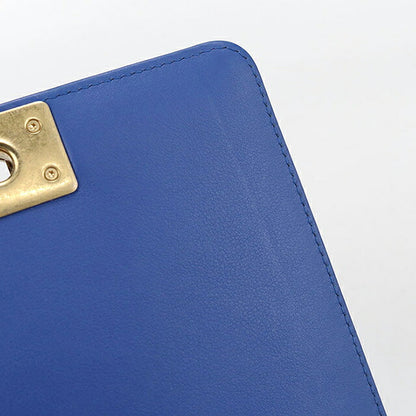 中古 シャネル 斜め掛け ショルダーバッグ レディース ブランド CHANEL ボーイシャネル チェーンショルダーバッグ ブルー バッグ USDCH99601011