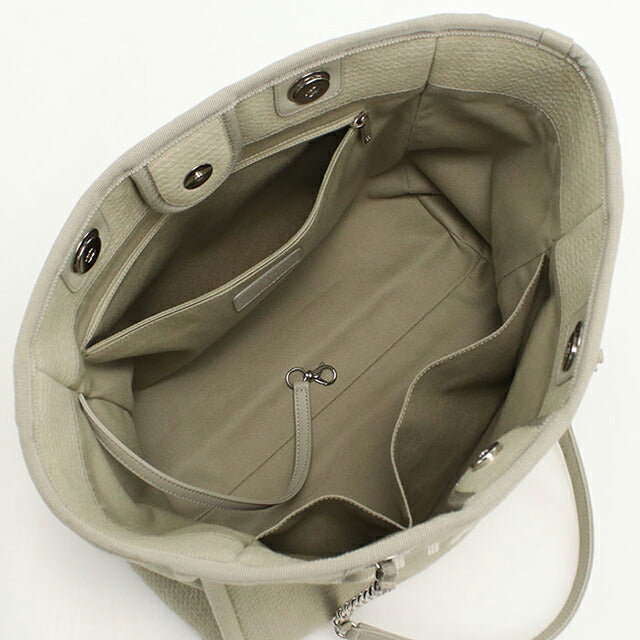 Used CHANEL tote bag ladies brand CHANEL Deauville chain beige bag USDCH99645011