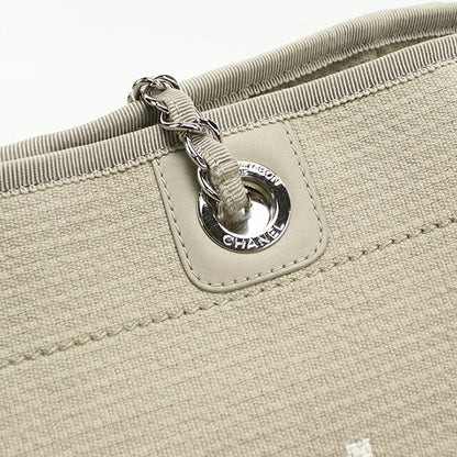 Used CHANEL tote bag ladies brand CHANEL Deauville chain beige bag USDCH99645011