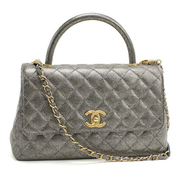 Used CHANEL handbag ladies brand CHANEL Matelasse 2WAY silver bag USDCH99734011