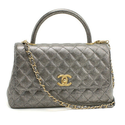 Used CHANEL handbag ladies brand CHANEL Matelasse 2WAY silver bag USDCH99734011