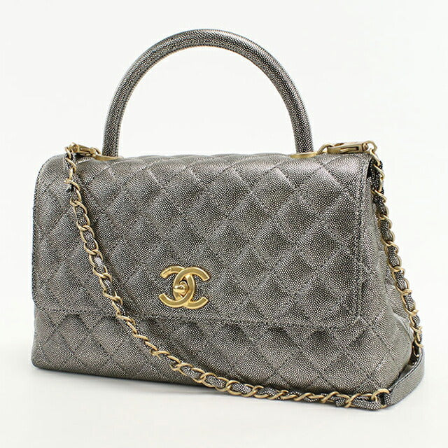 Used CHANEL handbag ladies brand CHANEL Matelasse 2WAY silver bag USDCH99734011