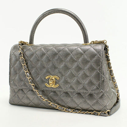 Used CHANEL handbag ladies brand CHANEL Matelasse 2WAY silver bag USDCH99734011