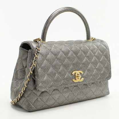 Used CHANEL handbag ladies brand CHANEL Matelasse 2WAY silver bag USDCH99734011