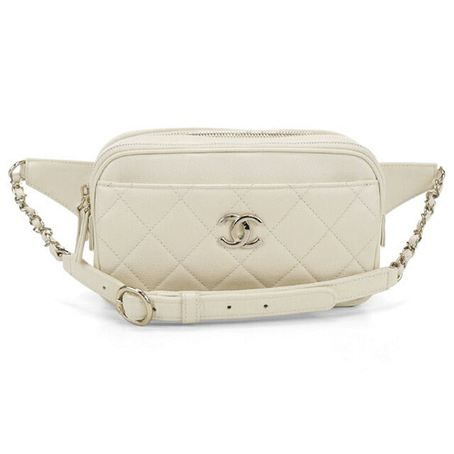 CHANEL ホワイト ボディバッグ 中古 シャネル ボディバッグ レディース ブランド CHANEL マトラッセ