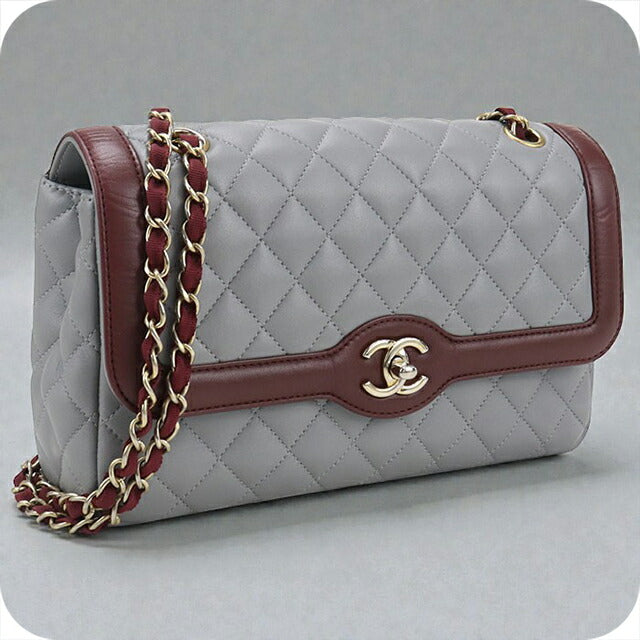 二手 CHANEL 单肩包 女士品牌 CHANEL 马特拉斯链条灰色包 USDCH99845011